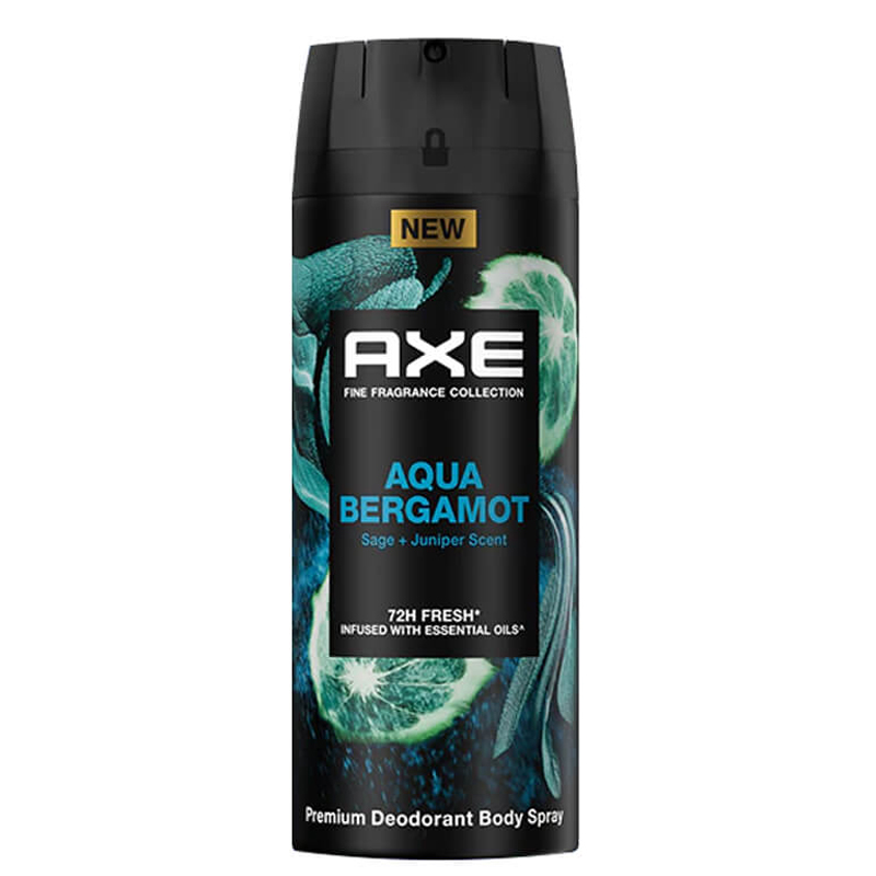 Xịt ngăn mùi AXE Aqua Bergamot hương nước hoa 135ml