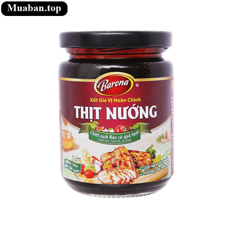 Xốt gia vị hoàn chỉnh thịt nướng Barona hũ 260g