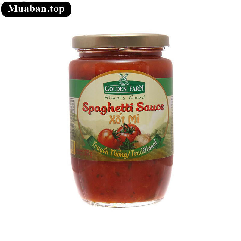 Xốt mì Spaghetti truyền thống Golden Farm hũ 370g