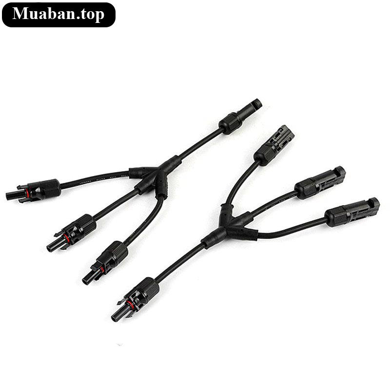 1 cặp jack nối chia 3 cho 3 tấm năng lượng mặt trời