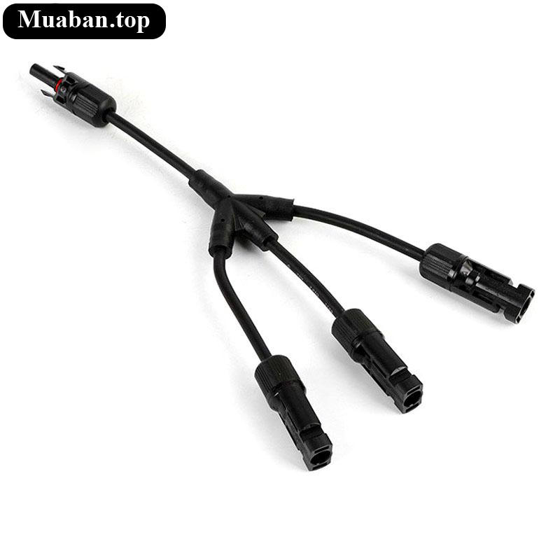 1 cặp jack nối chia 3 cho 3 tấm năng lượng mặt trời 3
