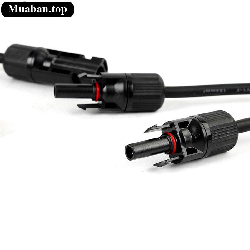 1 cặp jack nối chia 3 cho 3 tấm năng lượng mặt trời 4