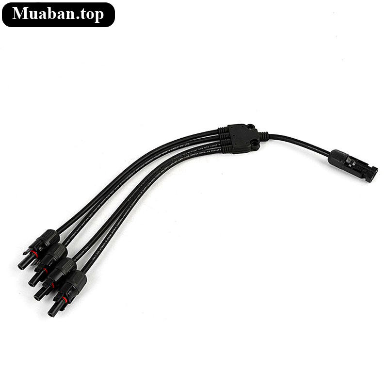 1 cặp jack nối chia 4 cho 4 tấm năng lượng mặt trời 2