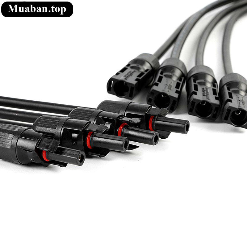 1 cặp jack nối chia 4 cho 4 tấm năng lượng mặt trời 4