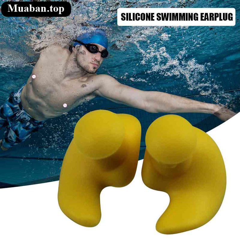 1 Cặp Nút Bịt Tai Silicone Nhiều Màu Chống Nước Tiện Dụng Khi Đi Bơi 7