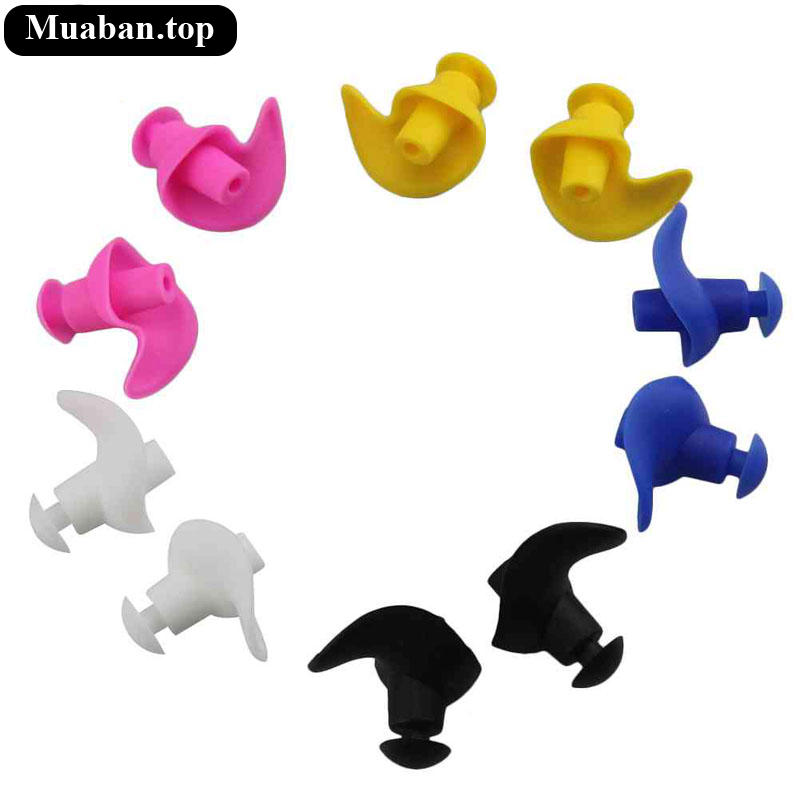 1 Cặp Nút Bịt Tai Silicone Nhiều Màu Chống Nước Tiện Dụng Khi Đi Bơi 9