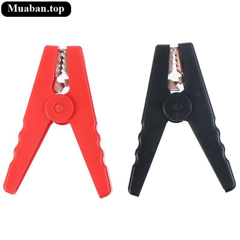 2 Kẹp cá sấu đen đỏ 100A dành cho bình ắc dành quy xe hơi 2 Kẹp cá sấu đen đỏ 100A dành cho bình ắc dành quy xe hơi