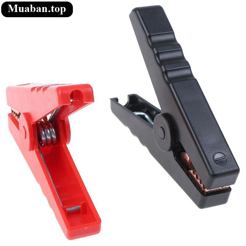 2 Kẹp cá sấu đen đỏ 100A dành cho bình ắc dành quy xe hơi 2