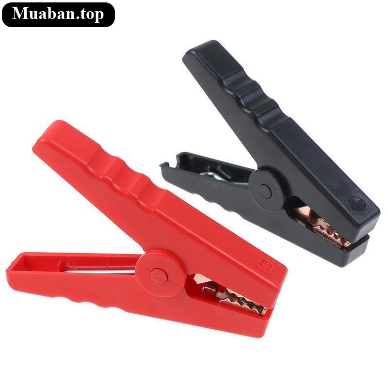 2 Kẹp cá sấu đen đỏ 100A dành cho bình ắc dành quy xe hơi 6