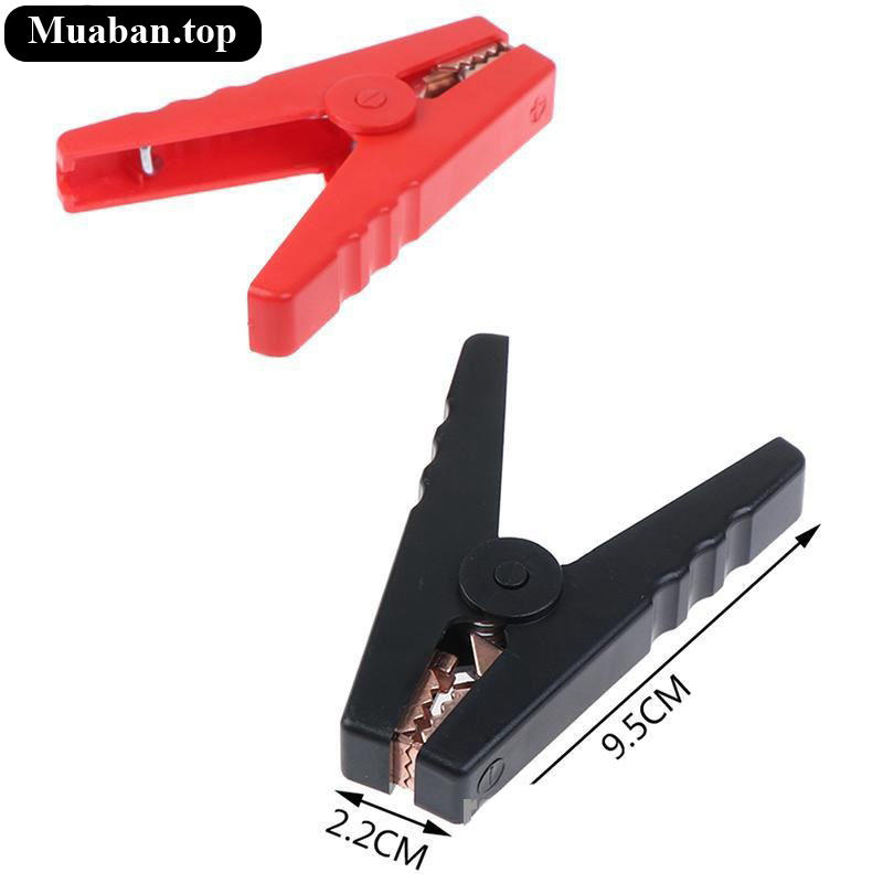 2 Kẹp cá sấu đen đỏ 100A dành cho bình ắc dành quy xe hơi 7