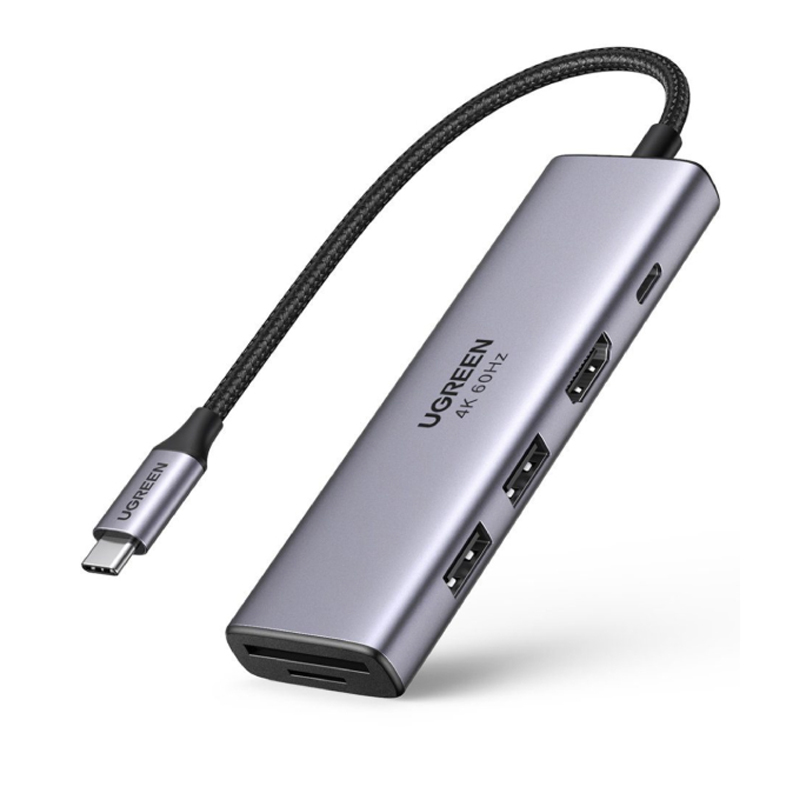 Adapter chuyển đổi USB C 6 in 1 Ugreen 60384