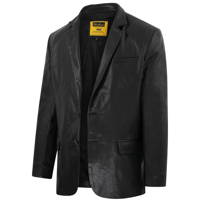 Áo Khoác Da Nam Kiểu Áo Vest 2 Nút 2
