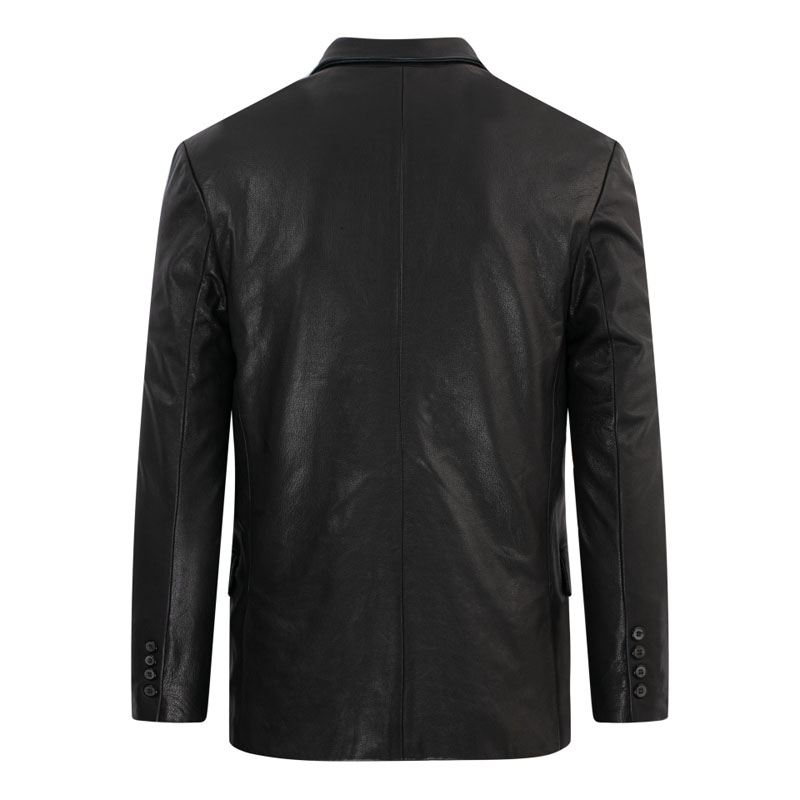 Áo Khoác Da Nam Kiểu Áo Vest 2 Nút 4