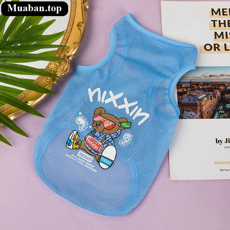 Áo lưới thoáng khí mùa hè cho chó mèo 4