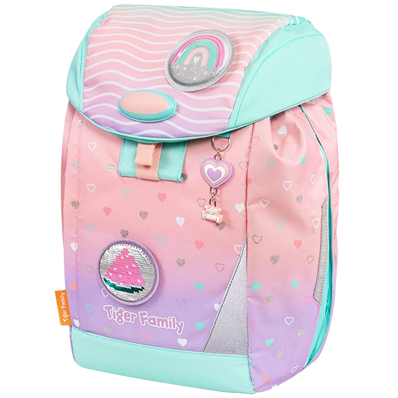 Ba Lô Chống Gù Eggie Schoolbag Peach Waves Go Green Tiger Family 2