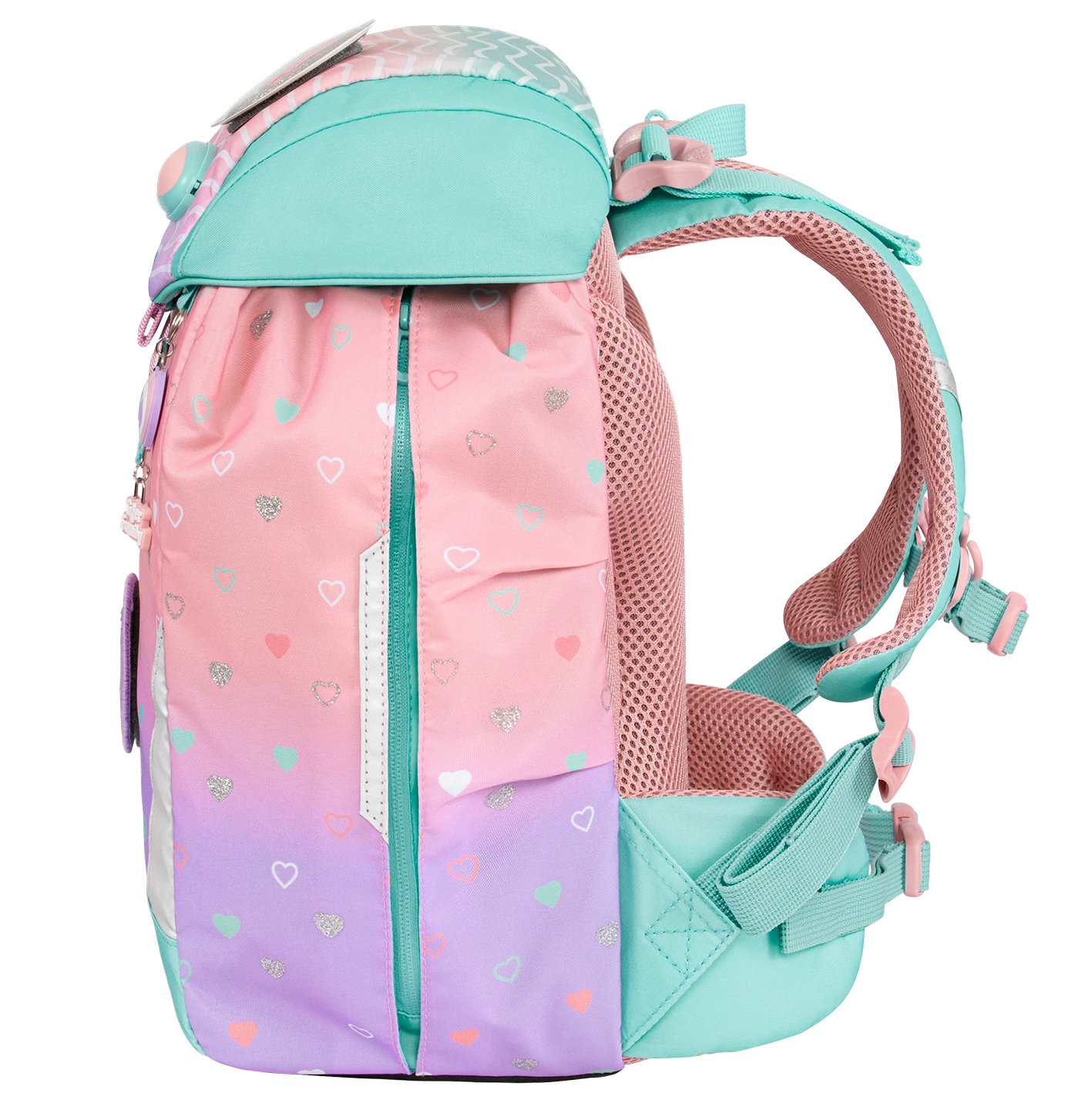 Ba Lô Chống Gù Eggie Schoolbag Peach Waves Go Green Tiger Family 3