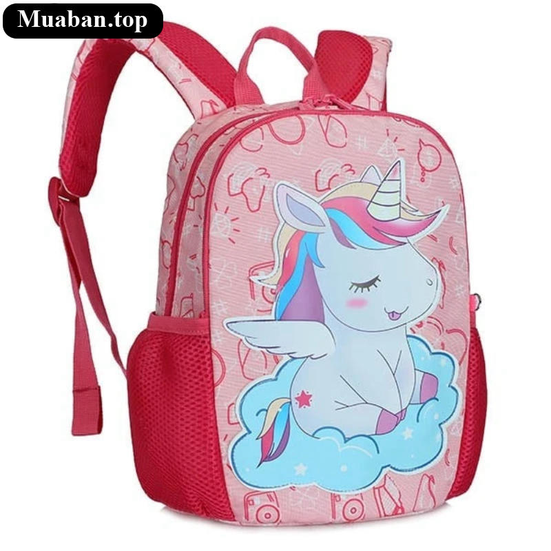 Ba Lô Học Sinh Siêu Nhẹ Ngựa Pony Hồng Nhạt 2