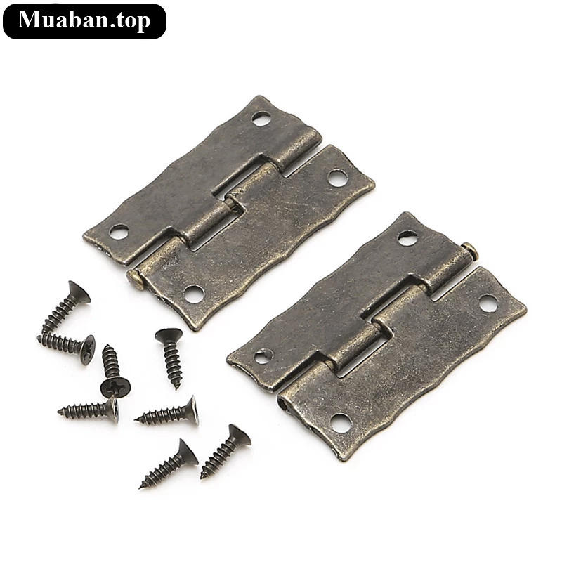 Bản lề hoa văn 35x28mm kiểu cỗ điển kèm ốc vít 4