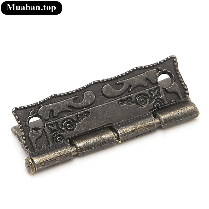 Bản lề hoa văn 35x28mm kiểu cỗ điển kèm ốc vít 5