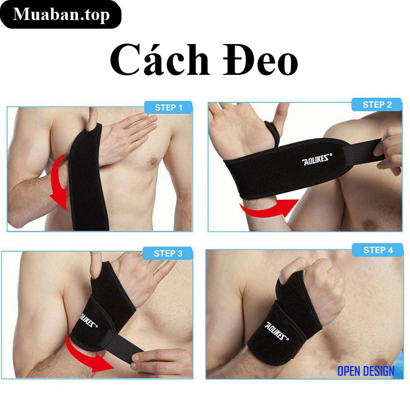 Băng quấn bảo vệ cổ tay dùng cho tập luyện 6