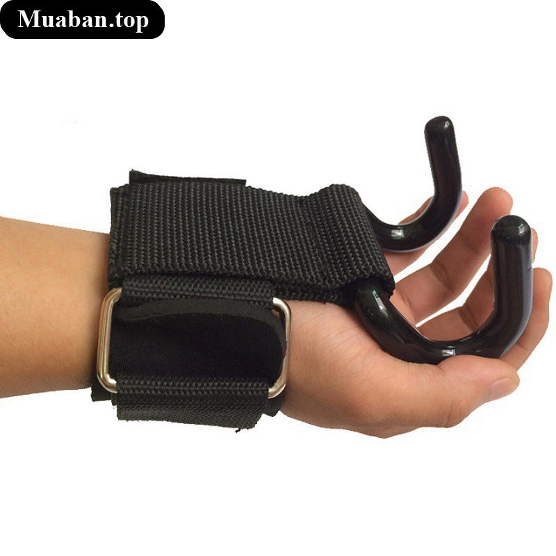Băng quấn cổ tay có móc hỗ trợ nâng tạ kéo xà 6