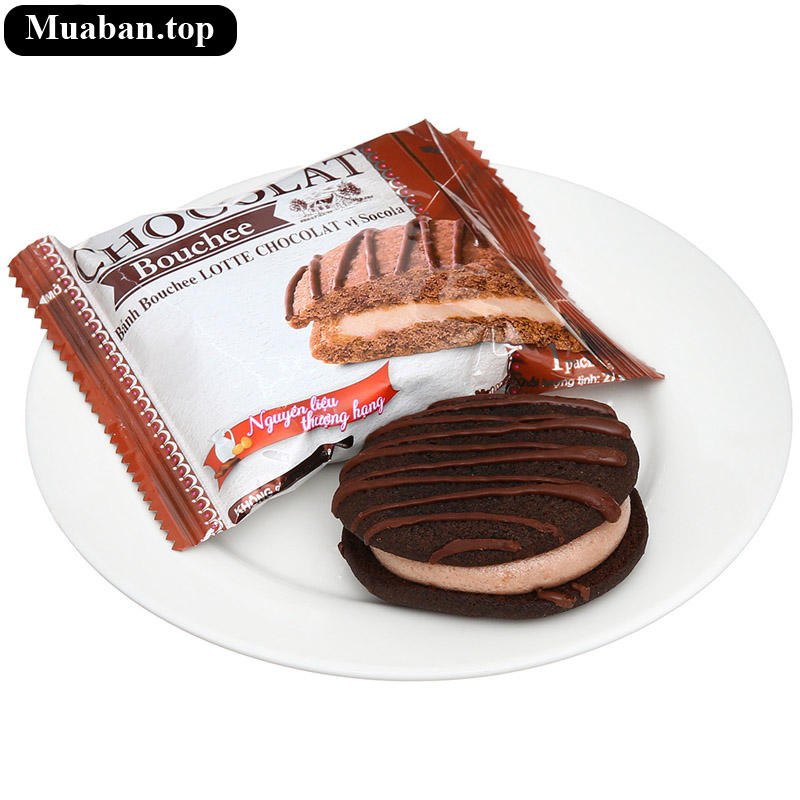 Bánh bouchee Lotte Chocolat socola hộp 162g 6 cái 7