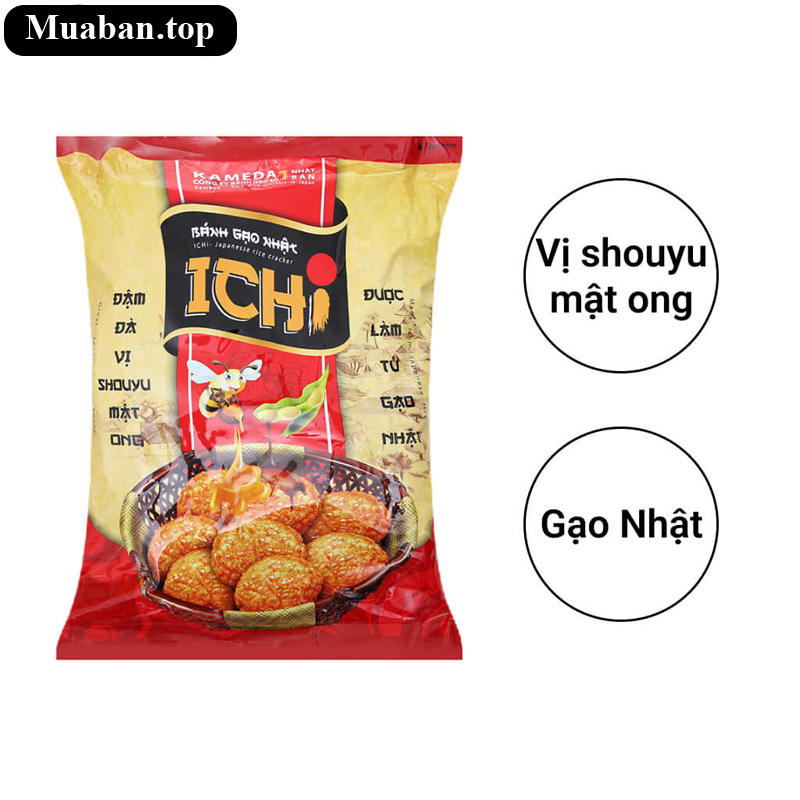 Bánh gạo Nhật vị Shouyu mật ong Ichi gói 180g 5