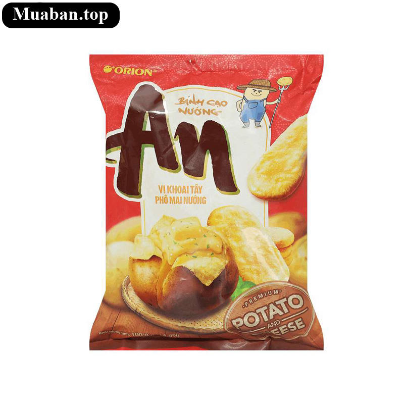 Bánh gạo vị khoai tây phô mai nướng Orion An gói 100g
