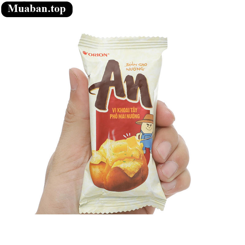 Bánh gạo vị khoai tây phô mai nướng Orion An gói 100g 4