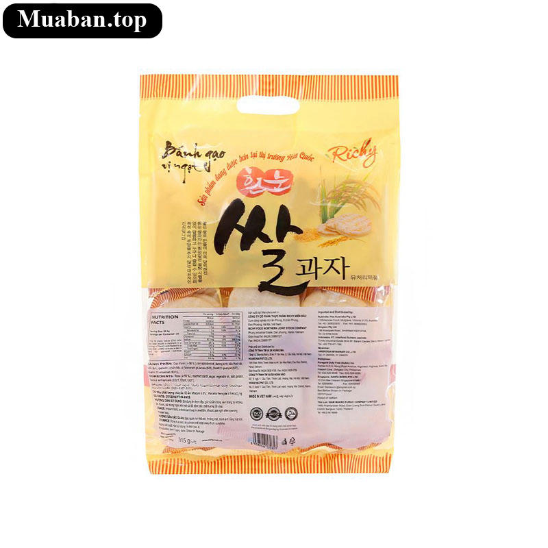 Bánh gạo vị ngọt Richy gói 315g 2