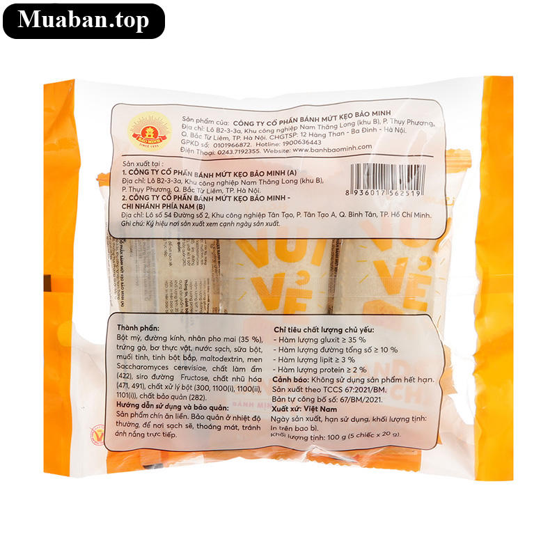 Bánh mịn nhân phô mai Sandochi Bảo Minh gói 100g 2