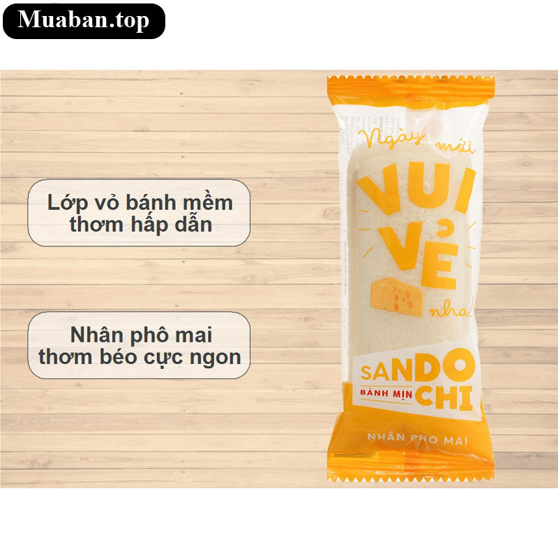 Bánh mịn nhân phô mai Sandochi Bảo Minh gói 100g 9