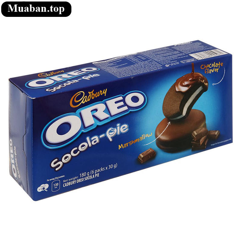 Bánh Oreo Cadbury socola hộp 180g Bánh Oreo Cadbury socola hộp 180g