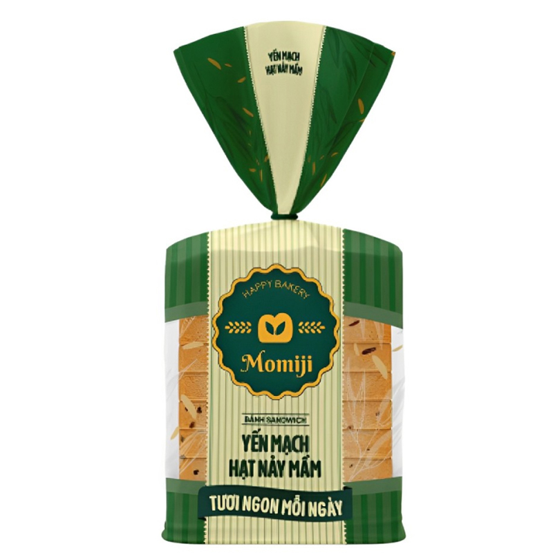 Bánh sandwich yến mạch hạt nảy mầm Momiji Bakery gói 300g