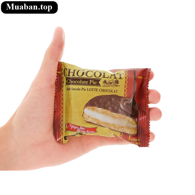 Bánh socola pie Lotte Chocolat hộp 170gr 6 cái 6