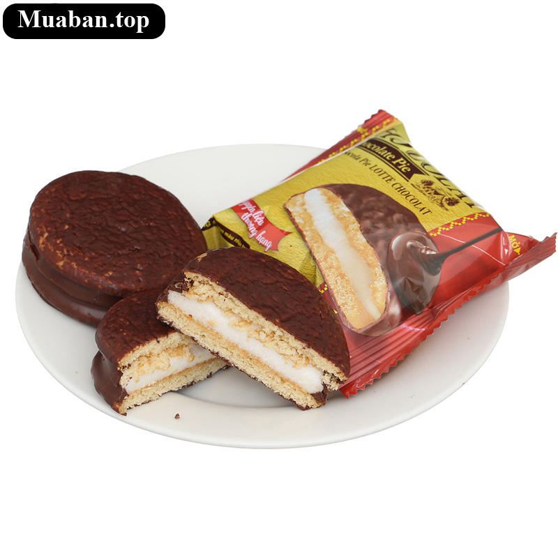 Bánh socola pie Lotte Chocolat hộp 170gr 6 cái 7