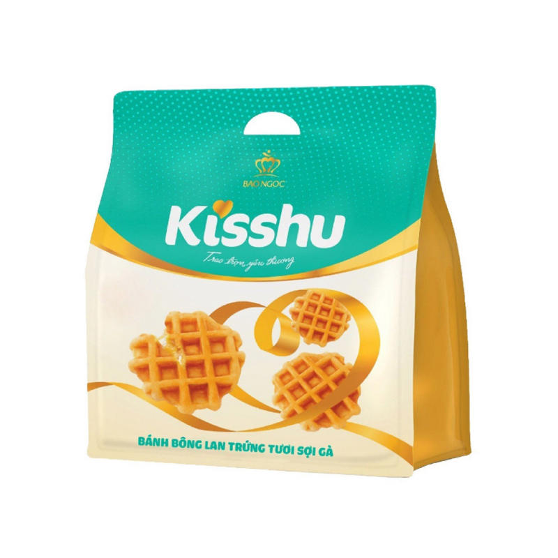 Bánh trứng tươi sợi gà Kisshu gói 96g