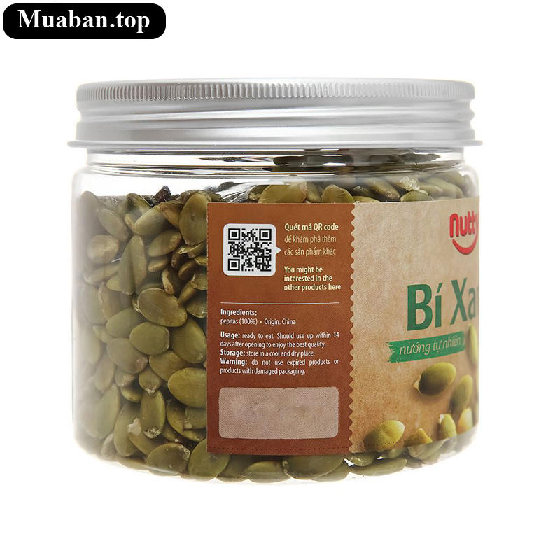 Bí xanh nướng tự nhiên Nutty hũ 220g 3