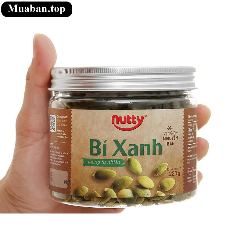 Bí xanh nướng tự nhiên Nutty hũ 220g 5