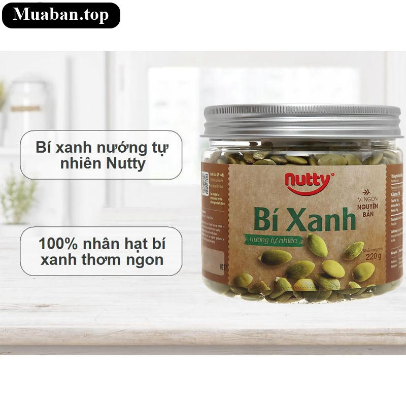 Bí xanh nướng tự nhiên Nutty hũ 220g 7