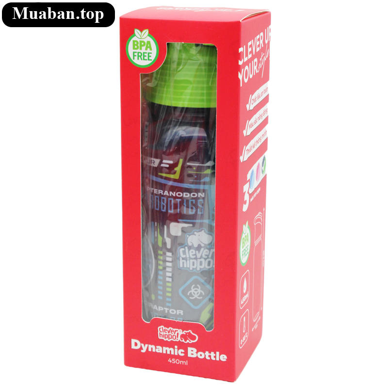 Bình Nước Clever Hippo 450 ml  7
