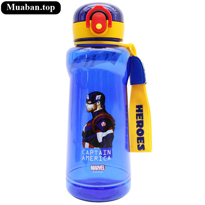 Bình Nước Học Sinh Marvel Avengers 720 ml Captain America Bình Nước Học Sinh Marvel Avengers 720 ml Captain America