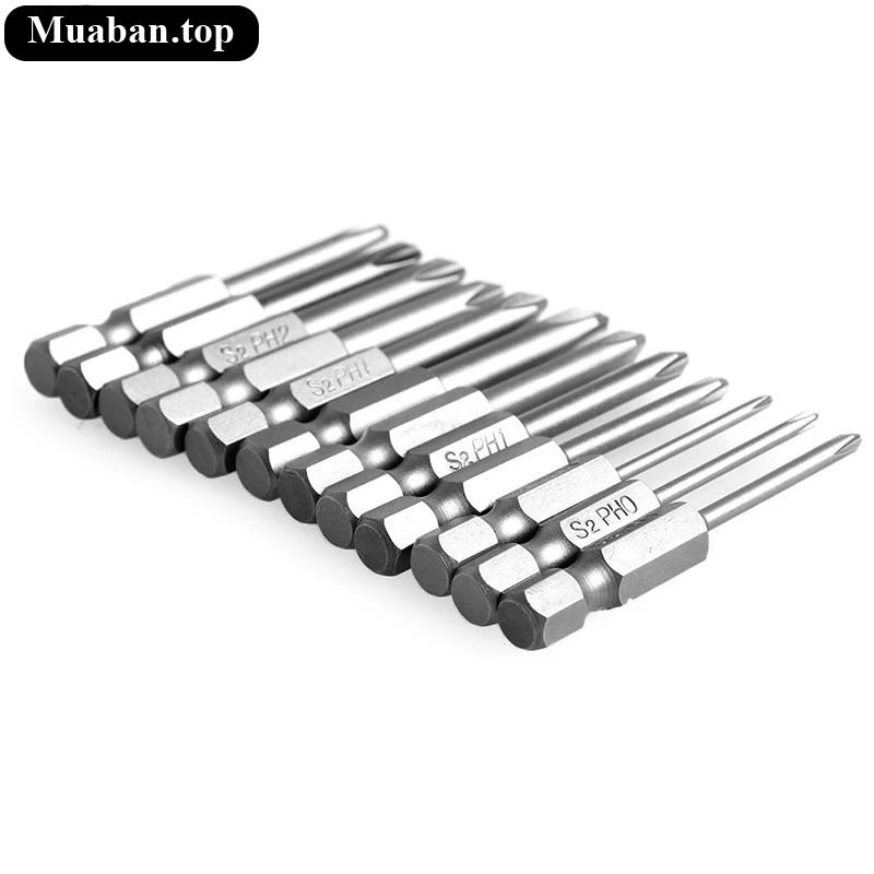 Bộ 12 đầu tua vít chuôi lục giác 50mm tiện ích 4