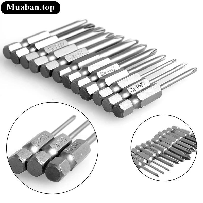 Bộ 12 đầu tua vít chuôi lục giác 50mm tiện ích 7