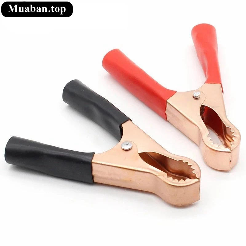 Bộ 2 Kẹp Cá Sấu Acquy 30A 70mm Dành Cho Xe Hơi Xe Máy Bộ 2 Kẹp Cá Sấu Acquy 30A 70mm Dành Cho Xe Hơi Xe Máy