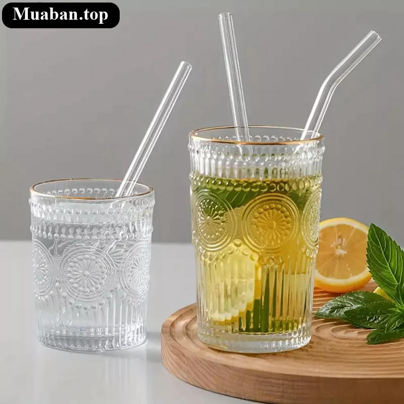 Bộ 3 ống hút thủy tinh chịu nhiệt và 1 cây vệ sinh