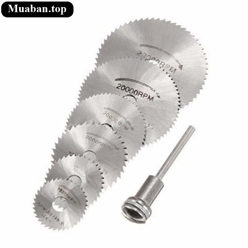 Bộ 6 lưỡi cắt mini bằng kim loại dành cho máy khoan 2