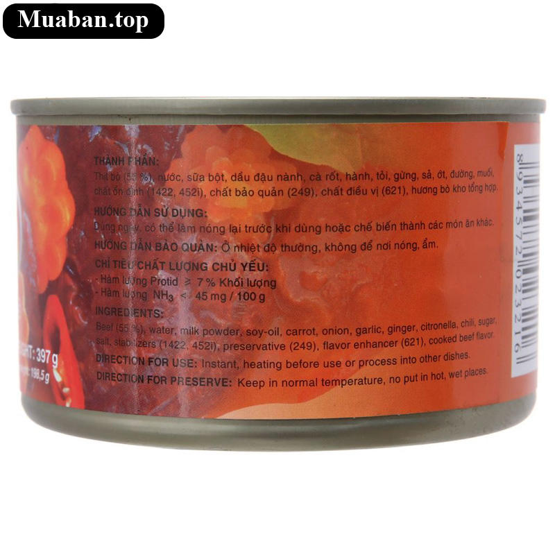 Bò kho Vissan 397g 2