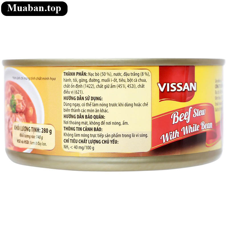 Bò nấu đậu Vissan 280g 2