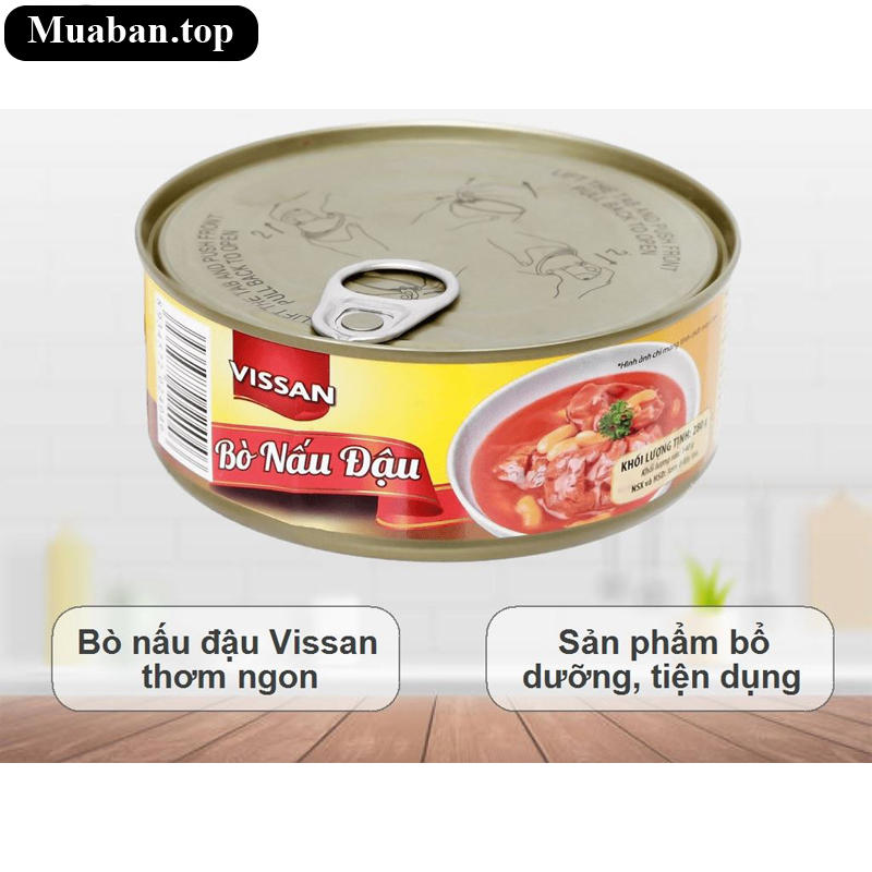 Bò nấu đậu Vissan 280g 7